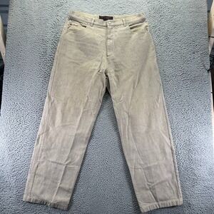 Vintage Avirex Jeans Mens 38x33 Brown Cotton Denim Straight Leg Baggy Workwear